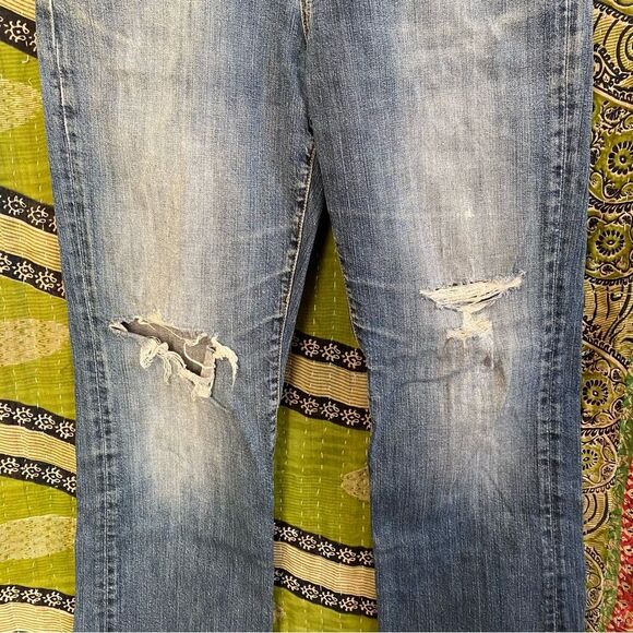 Y2K Lucky Brand Distressed Easy Rider Bootcut Jeans Size 6 - Picture 4 of 16